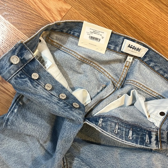 AGOLDE 90's Mid Rise Loose Short Swapmeet Jean Denim Shorts Size 26 NWT - Picture 12 of 14